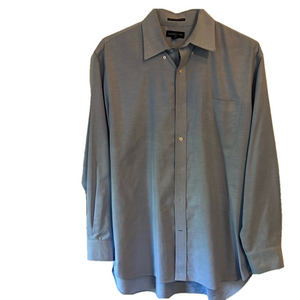 LANDS’ END Men’s Supina No Iron Oxford  long sleeve button up shirt  16 1/2- 34